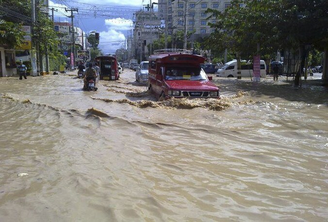 Vooral het noorden en centrum van Thailand worden getroffen door hevige regenval.