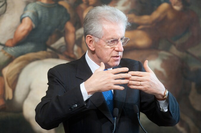 De Italiaanse premier Mario Monti.