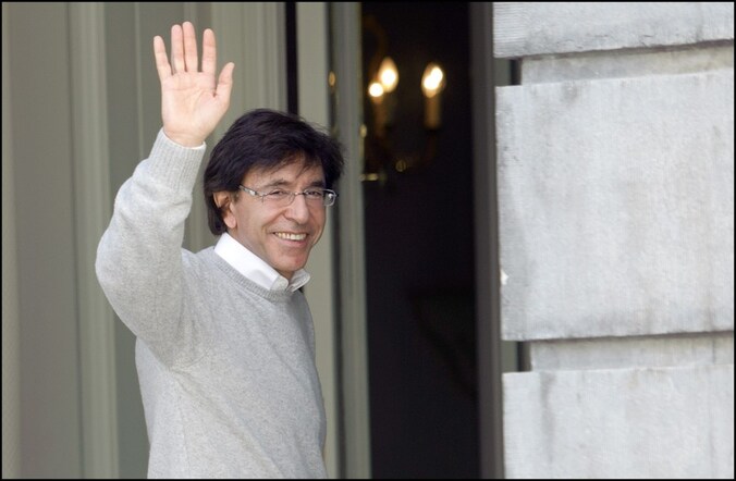 Premier Elio Di Rupo bij aanvang van zijn begrotingsconclaaf.