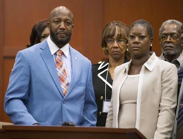 De ouders van de overleden Trayvon.