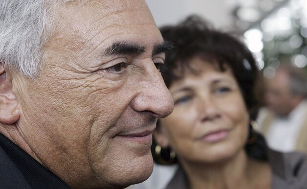 Dominique Strauss-Kahn en zijn vrouw Anne Sinclair.
