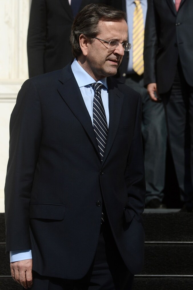 Samaras krijgt het zwaar te verduren