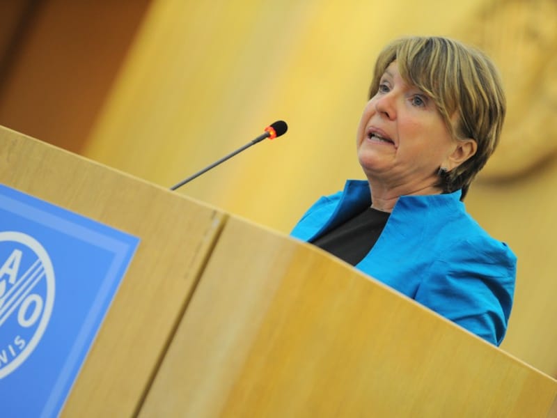 Directeur van Oxfam Barbara Stocking vindt dat de rijke landen zich te weinig inzetten.