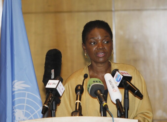 Valerie Amos, chef humanitaire zaken van de Verenigde Naties (VN).
