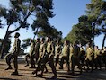 Een militaire parade in Israël.