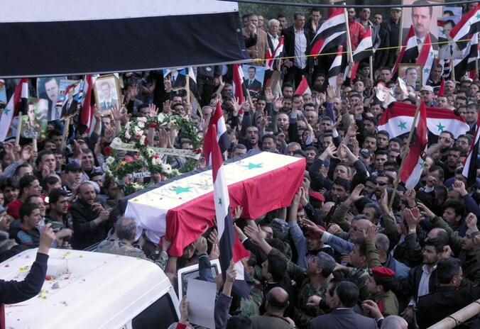 In Syrië zelf worden ondertussen de doden begraven