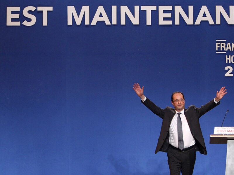 Frans presidentskandidaat Francois Hollande.