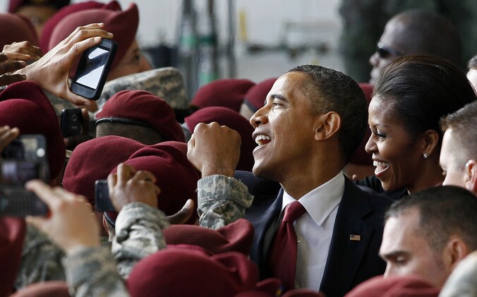 Barack en Michelle Obama.