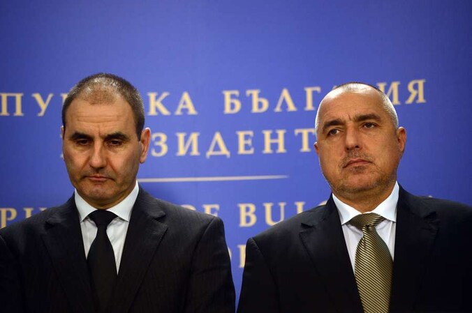 Premier Boiko Borisov en minister van Binnenlandse Zaken Tsvetan Tsvetanov.