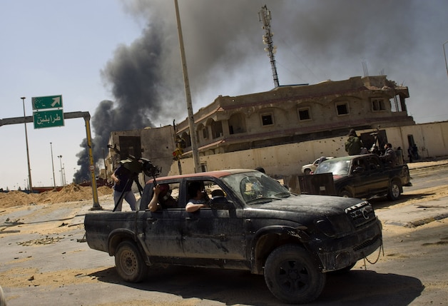 In Misurata is de ravage groot.