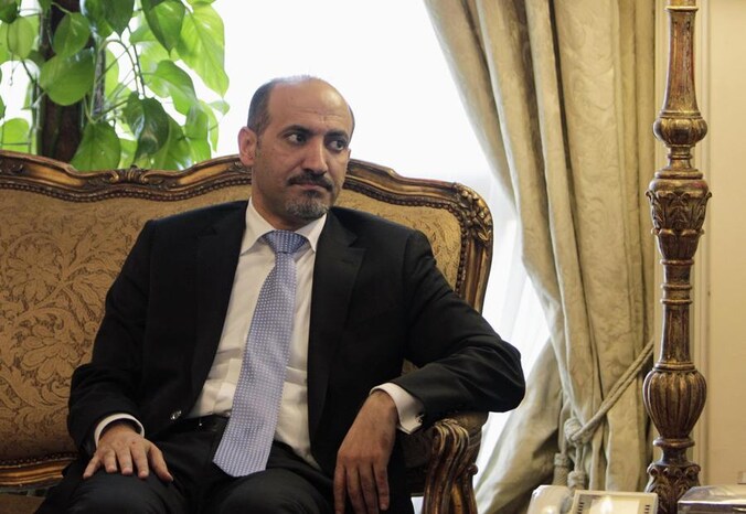 Voorman van de Syrische Nationale Coalitie Ahmad Jarba.