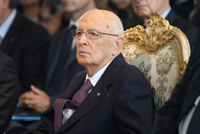 De Italiaanse president, Giorgio Napolitano.