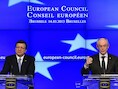 Jose Manuel Barroso en Herman Van Rompuy.