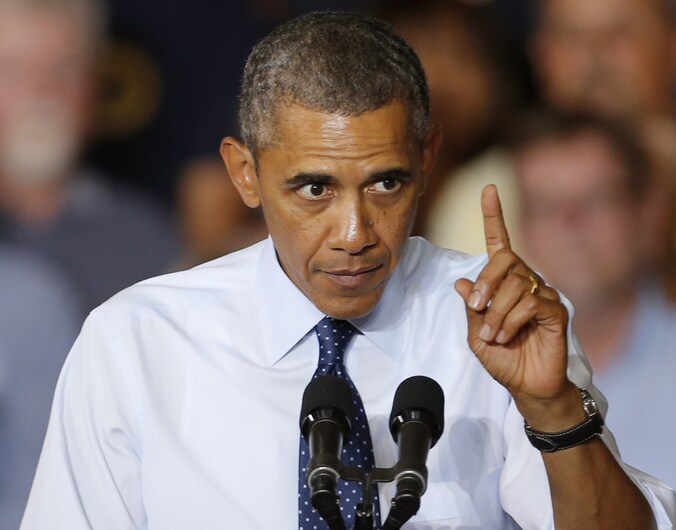 De Amerikaanse president Barack Obama.