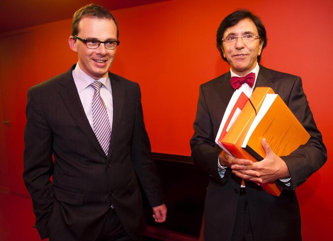 Wouter Beke (L) en Elio Di Rupo (R)