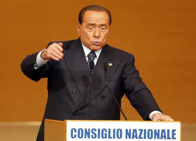 De voormalige premier van Italië Silvio Berlusconi.