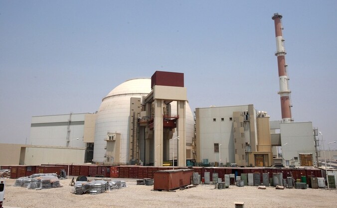De nucleaire installatie in Bushehr.