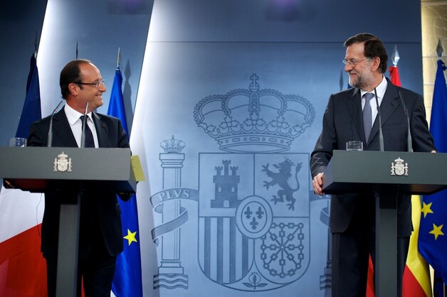 François Hollande en Mariano Rajoy