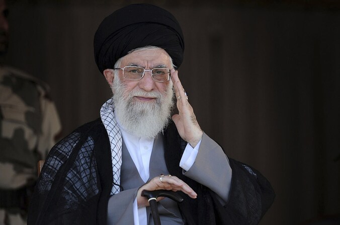 De Iraanse geestelijke leider Ayatollah Ali Khamenei.