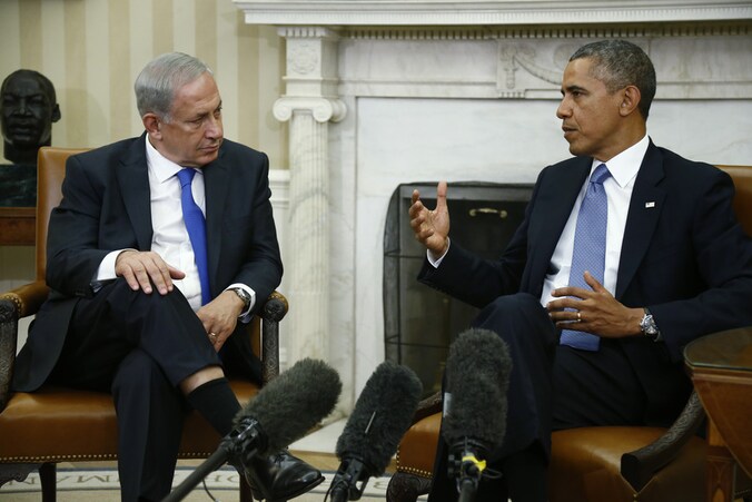 Israëlische premier Netanyahu en president Barack Obama.