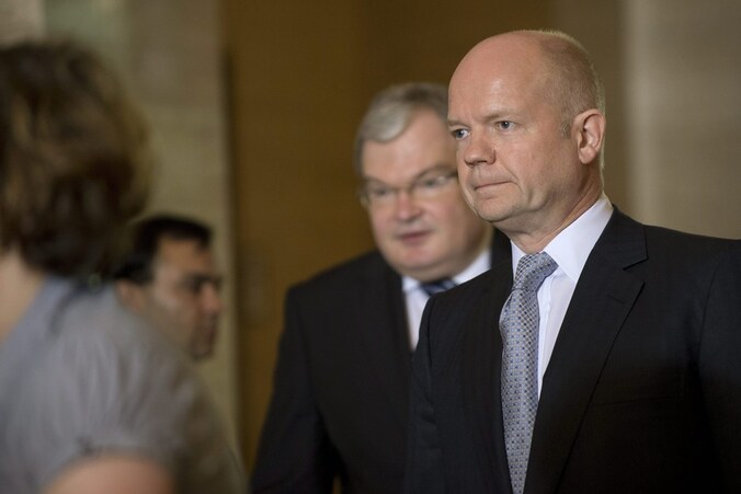 Brits minister van Buitenlandse Zaken William Hague.