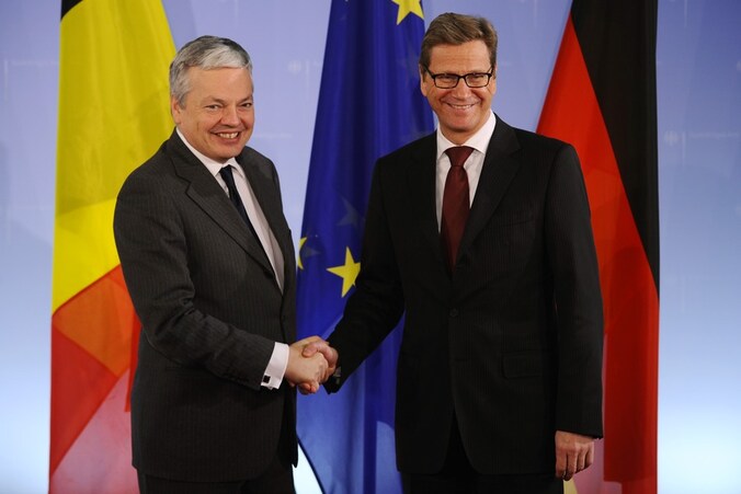 Minister van Buitenlandse Zaken Didier Reynders is op bezoek bij zijn Duitse ambtsgenoot Guido Westerwelle in Berlijn.