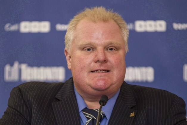 De burgemeester van Toronto, Rob Ford.