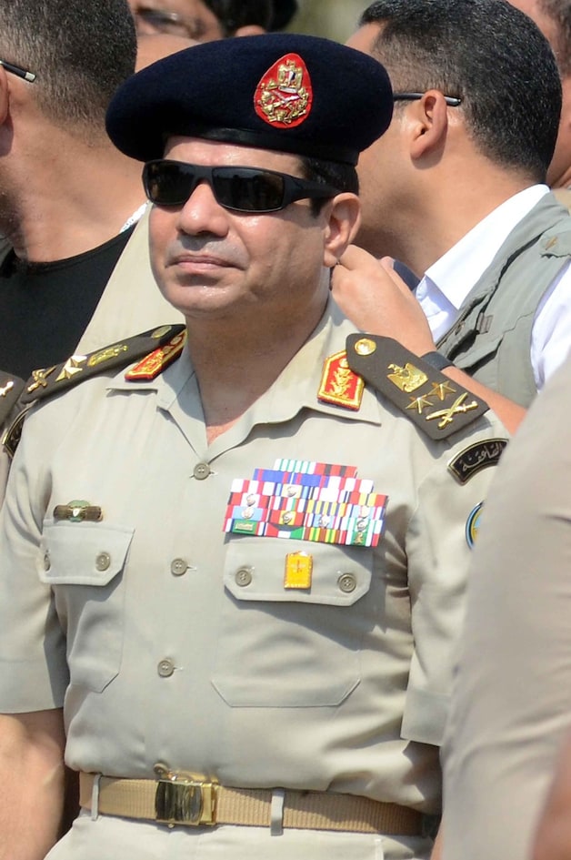 De militaire leider Abdel al-Sisi.