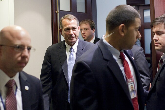 John Boehner verlaat het Huis van Afgevaardigden.