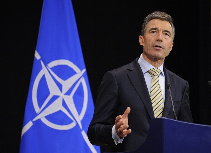 Anders Fogh Rasmussen, secretaris-generaal van de NAVO.