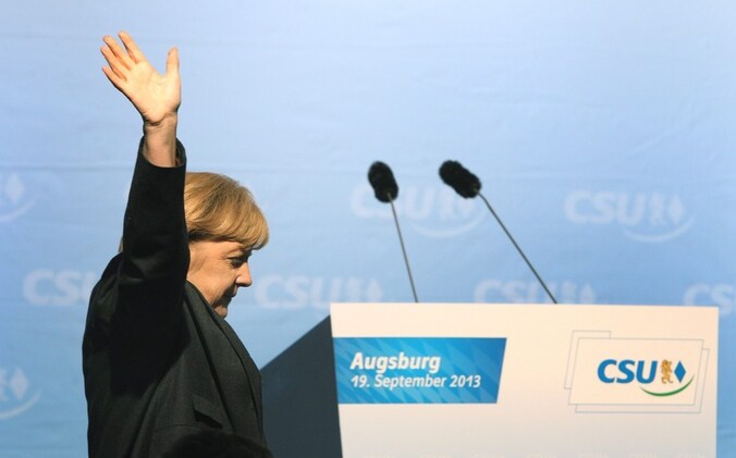 De Duitse Bondskanselier Angela Merkel.