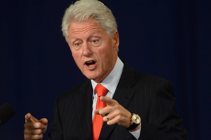 De gewezen Amerikaanse president Bill Clinton.
