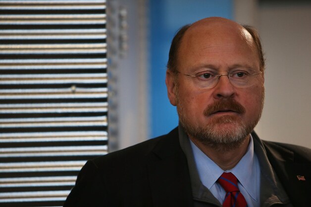 Joe Lhota, De Blasio's Republikeinse tegenstander.
