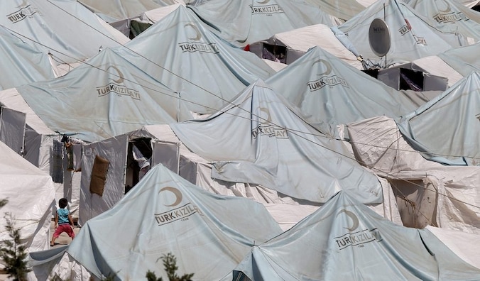 Syrische vluchtelingenkampen in buurland Turkije