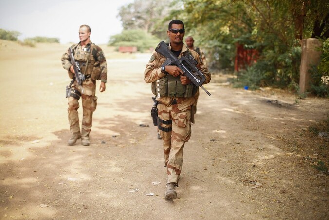 Franse soldaten patrouilleren in het noroden van Mali.