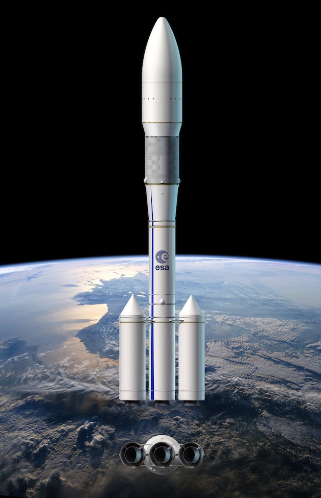 Zo zal de Ariane-6 raket er uitzien.