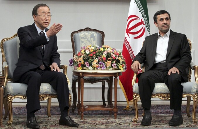 De Iraanse president Mahmoud Ahmadinejad