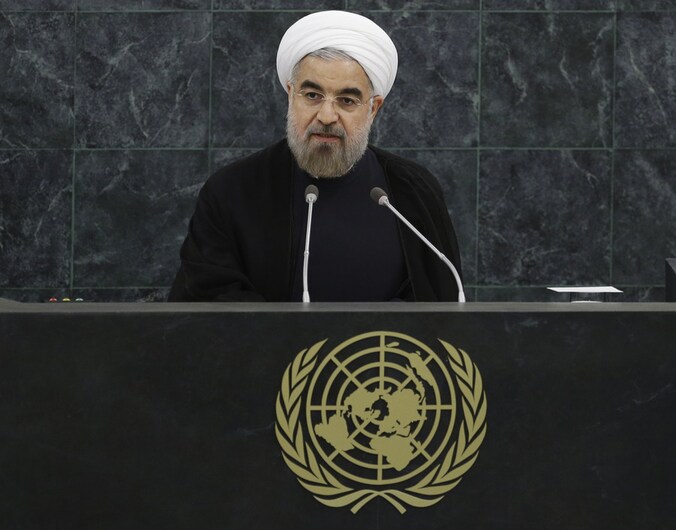 De Iraanse president Rohani sprak vorige maand nog de Algemene Vergadering van de VN in New York toe.