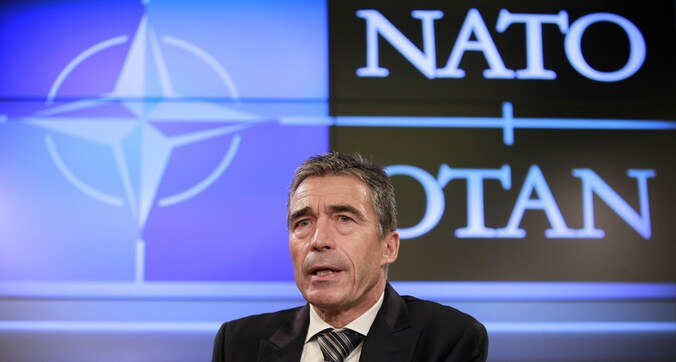 Anders Fogh Rasmussen, secretaris-generaal van de NAVO.
