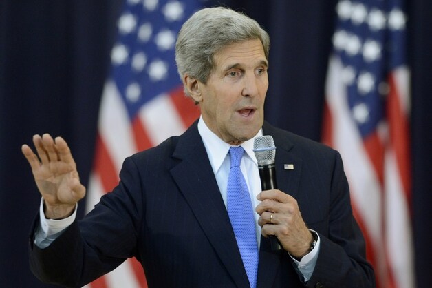 De Amerikaanse minister van Buitenlandse Zaken John Kerry.