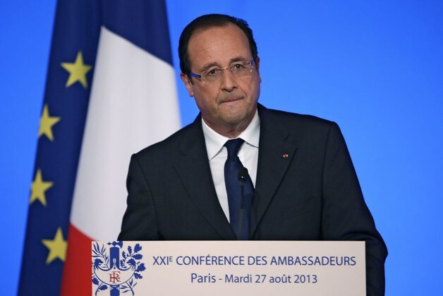 De Franse premier François Hollande