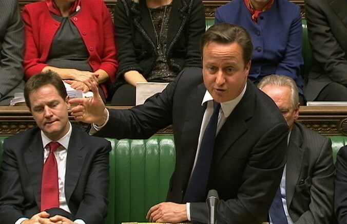De Britse premier David Cameron.