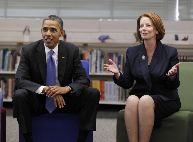Obama en Gillard kunnen het naar verluidt goed met elkaar vinden.