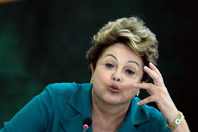 De Braziliaanse presidente Dilma Rousseff.