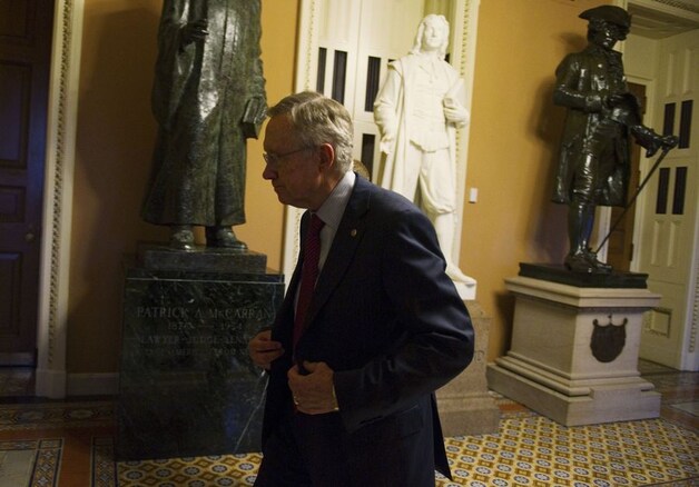 De Democratische senaatsfractieleider Harry Reid.