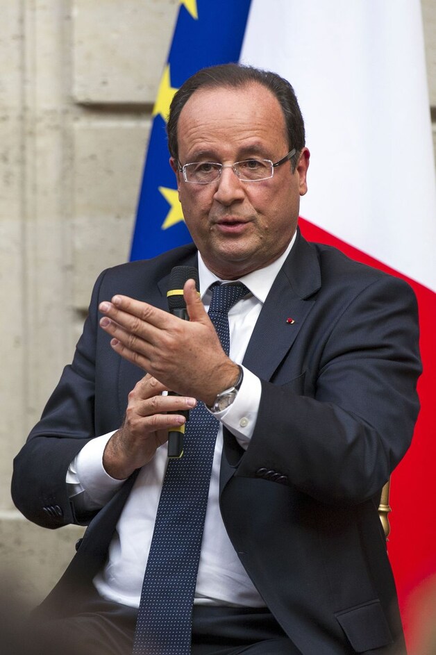 De Franse president François Hollande.