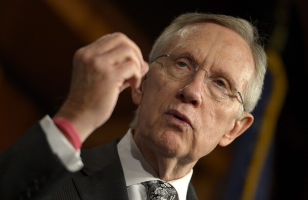 Harry Reid, de leider van de Democraten in de Senaat.