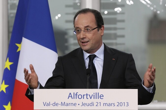 De Franse president François Hollande.