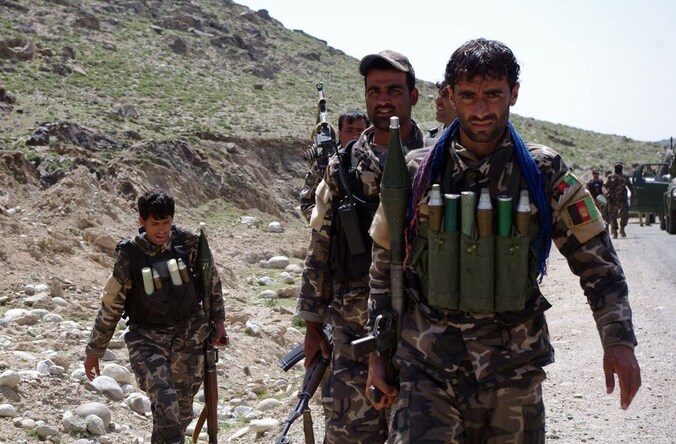 Afghaanse troepen in Alisheng