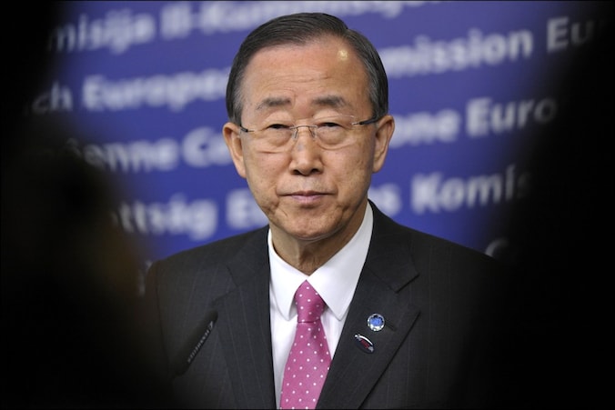Ban Ki-moon, secretaris-generaal van de VN.